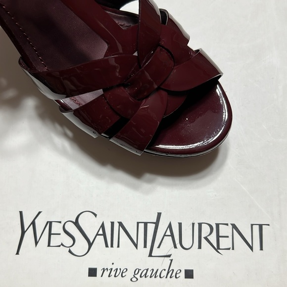 YSL Tribute Vitello Vernice Soft Heel Sandal - Picture 5 of 15